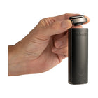 POTV XMAX Starry V4 Vaporizer Black In Hand View Opening Mouthpiece