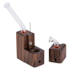 Sticky Brick Runt Vaporizer Walnut Open View