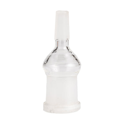 18mm Female to 10mm Male Glass Adapter Front close view