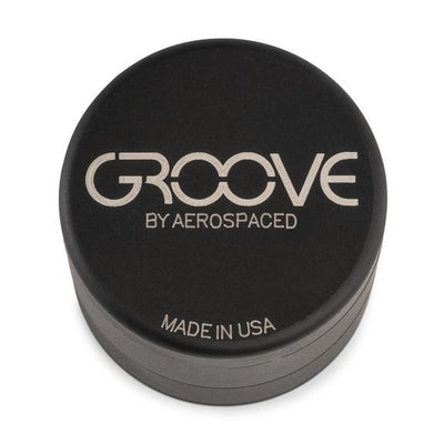 Groove 4 Piece CNC Grinder/Sifter Black