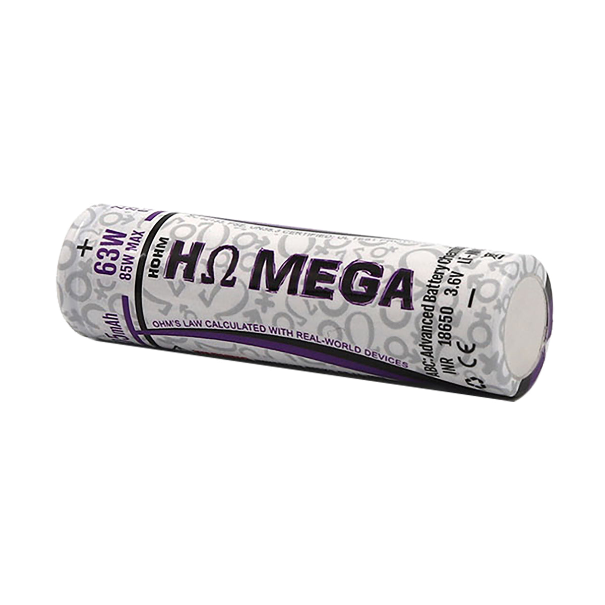 Hohm MEGA 18650 2500mAh 22A Battery Land View
