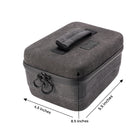 Ryot Safe Case Large Carbon Series Travel Case Black Side View Measure