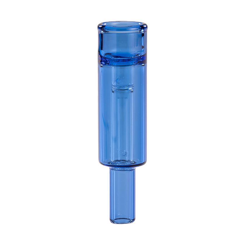 Colored Glass Accessories Mini Bubbler Blue Front View