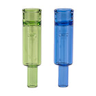 Colored Glass Accessories Mini Bubbler Blue Green Front View