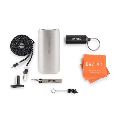 DaVinci IQ Vaporizer Gun Metal - Clearance Sale In Box Contents