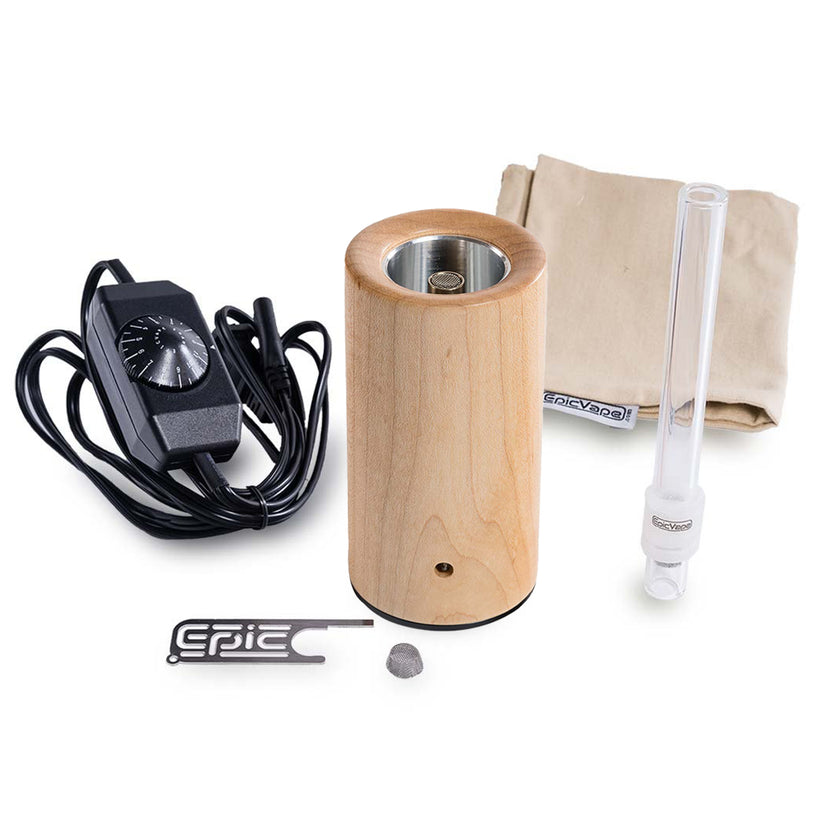 EpicVape E-Nano Vaporizer by Epickai Maple - Clearance Sale In Box Contents