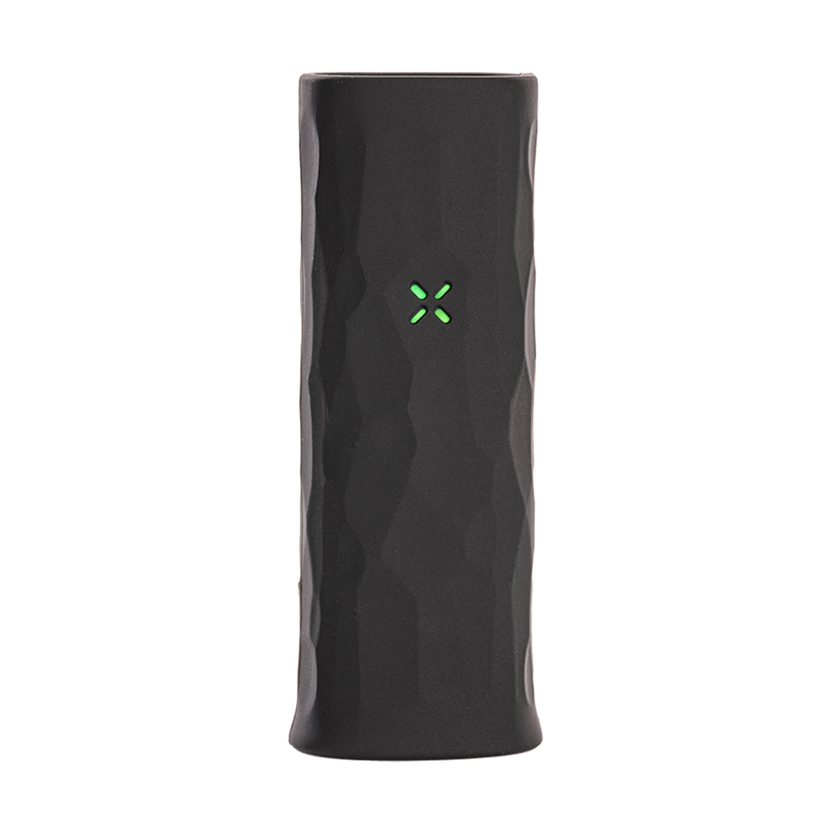 PAX Mini Grip Sleeve Onyx Front View With Lights On