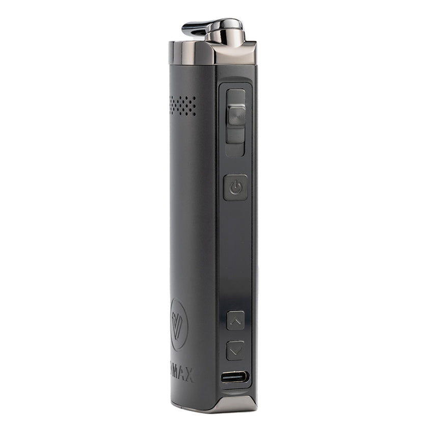 POTV XMAX Starry V4 Vaporizer Black Side View with power Buttons