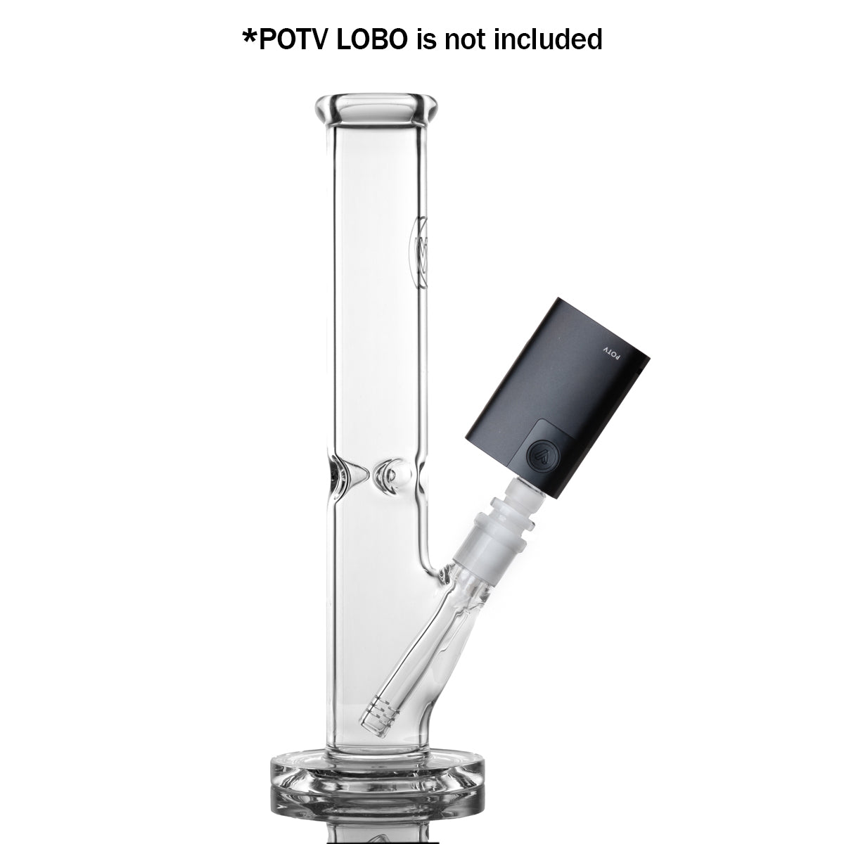 POTV Straight Tube Glass Bubbler