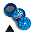 Groove 4 Piece CNC Grinder/Sifter Blue Components