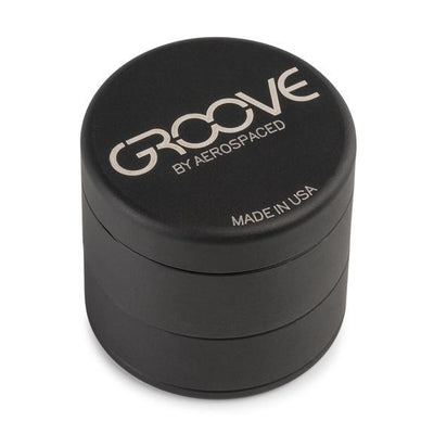 Groove 4 Piece CNC Grinder/Sifter Black