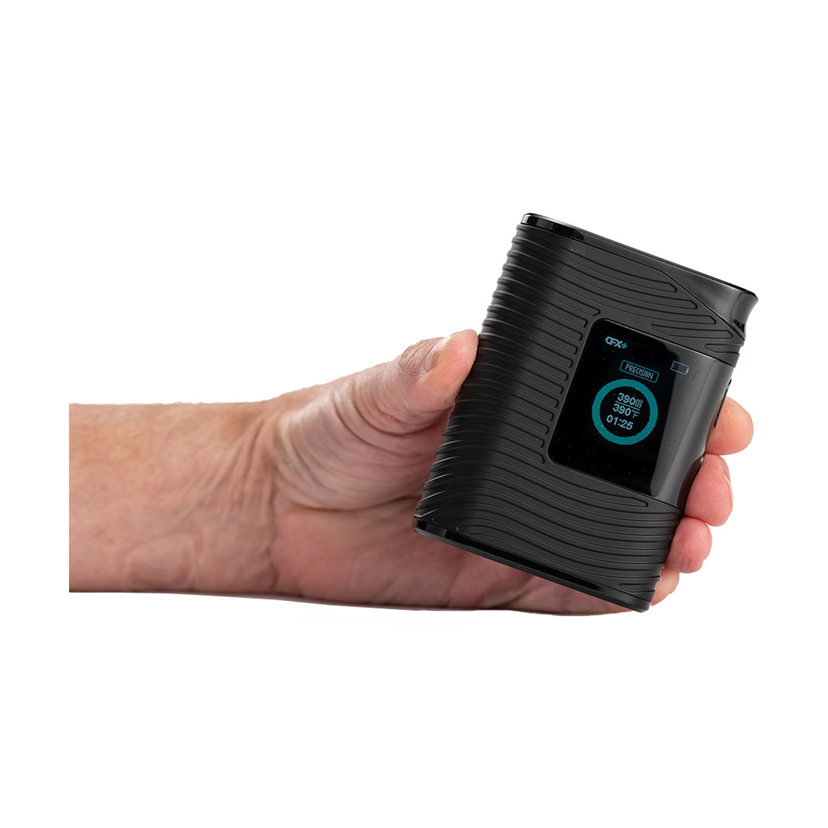 Boundless CFX+ Vaporizer in hand view Specs