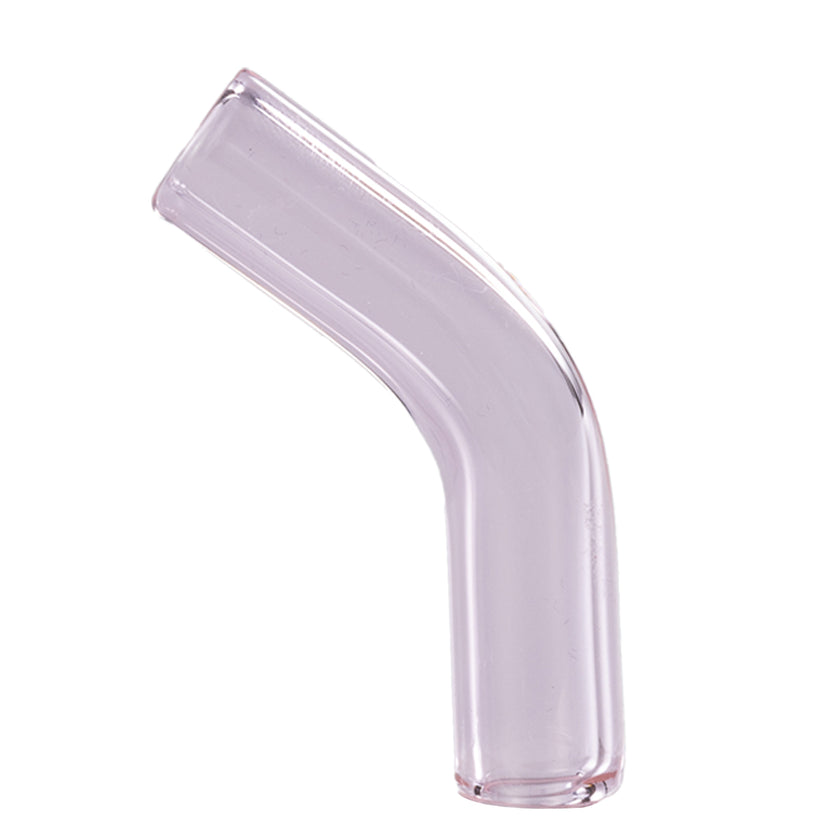 Colored Glass Accessories Bent Glass Mouthpiece Pink
