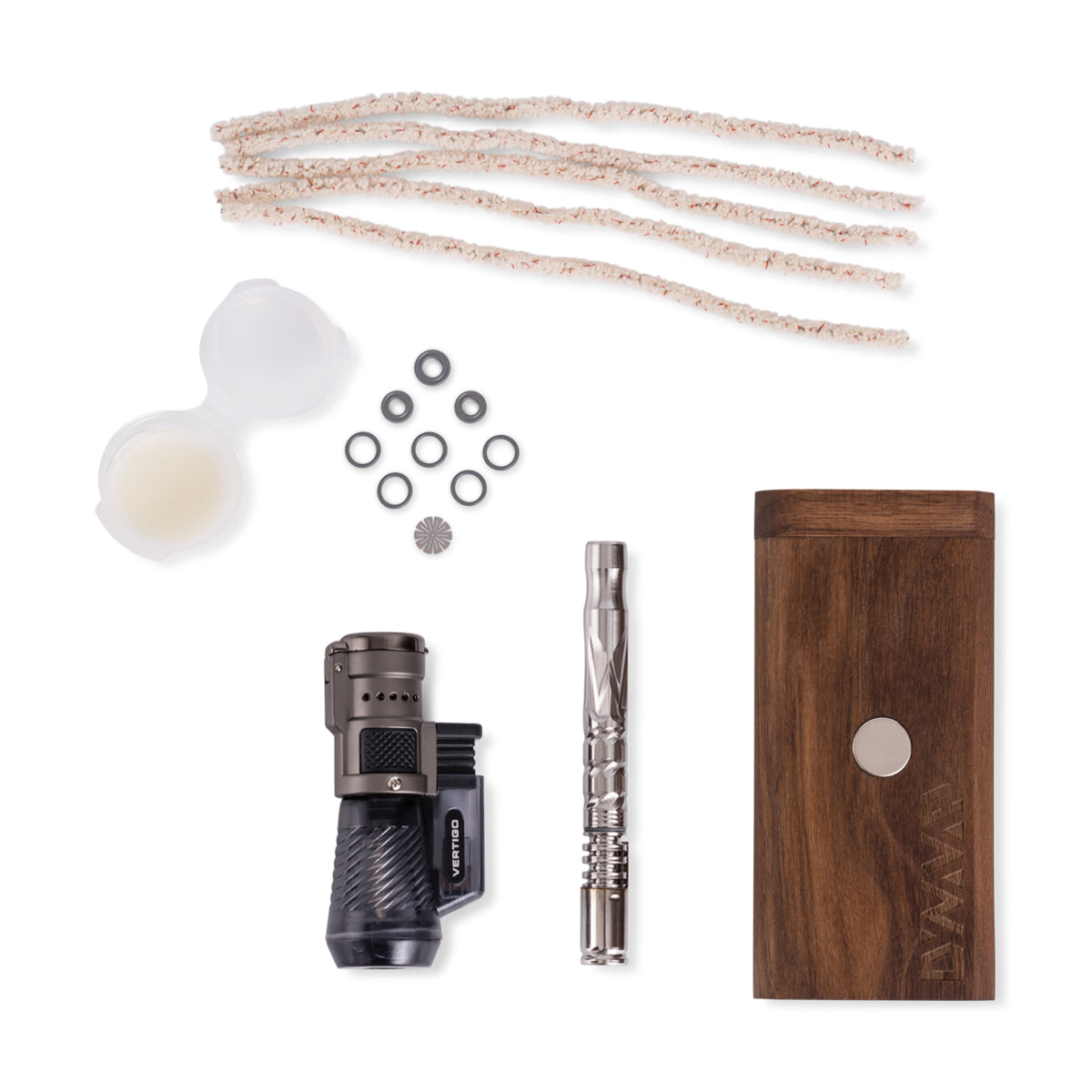 Dynavap M 2020 Starter Pack with walnut dynastash