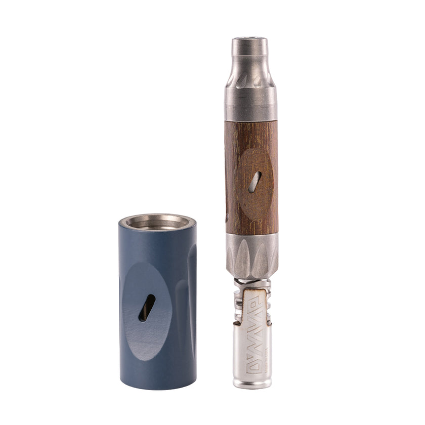 Dynavap Vong Vaporizer Wood With Blue Sleeves