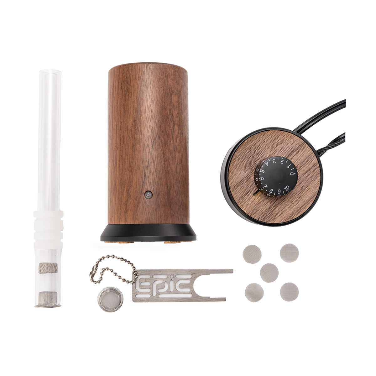 EpicVape E-Nano XL Vaporizer Cherry in box Contents