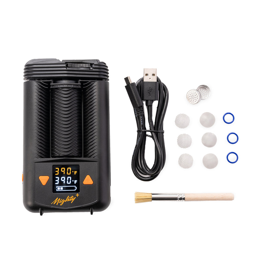 Mighty Plus vaporizer by Storz and Bickel in box contents