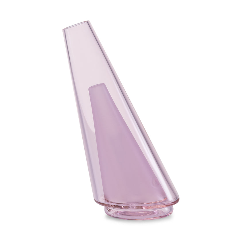 Puffco Peak Colored Glass Pink Side View