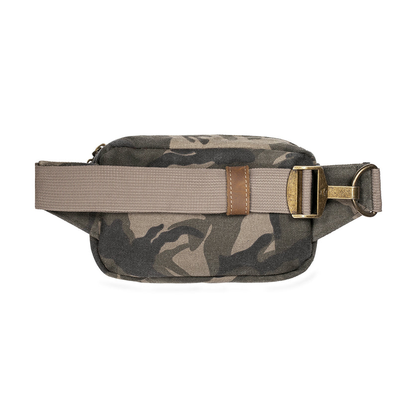Revelry The Companion Smell Proof Crossbody Bag Camo Brown Back View