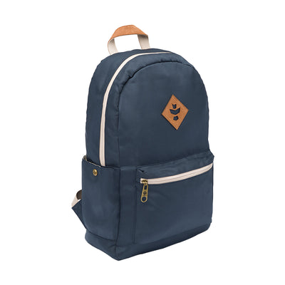 Revelry The Escort Smell Proof Backpack Navy Blue Front View
