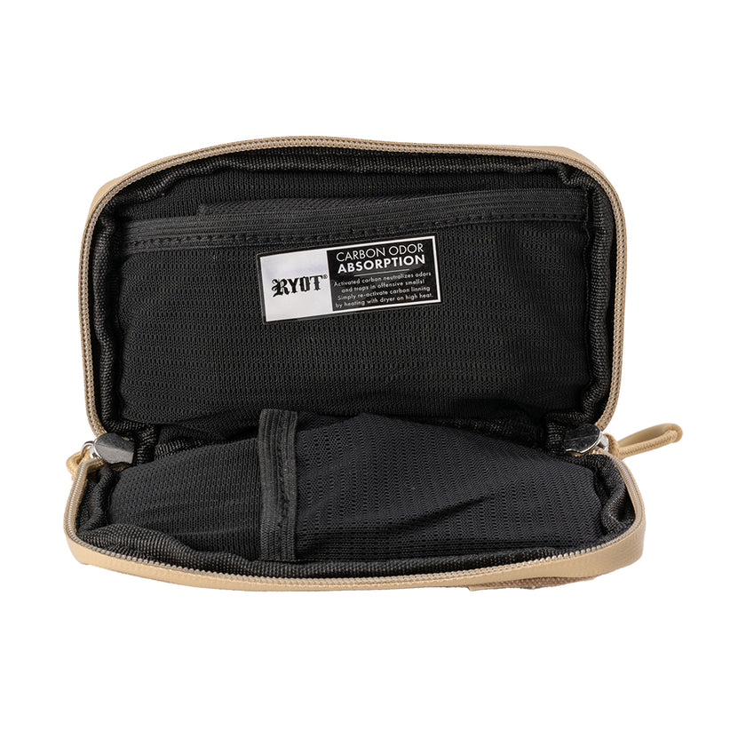 Ryot Packratz Carbon Series With Travel Case Small Tan Open View