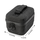 Ryot Safe Case Small Carbon Series Travel Case Black Side View Measure