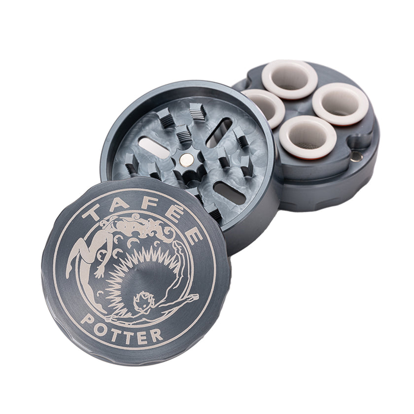 Tafee Bowle Potter Grinder Open View
